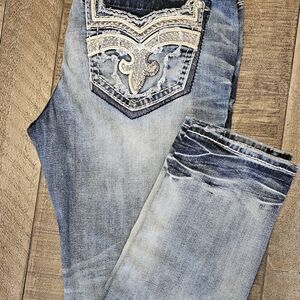 Rock Revival Blue Boot Cut Jeans